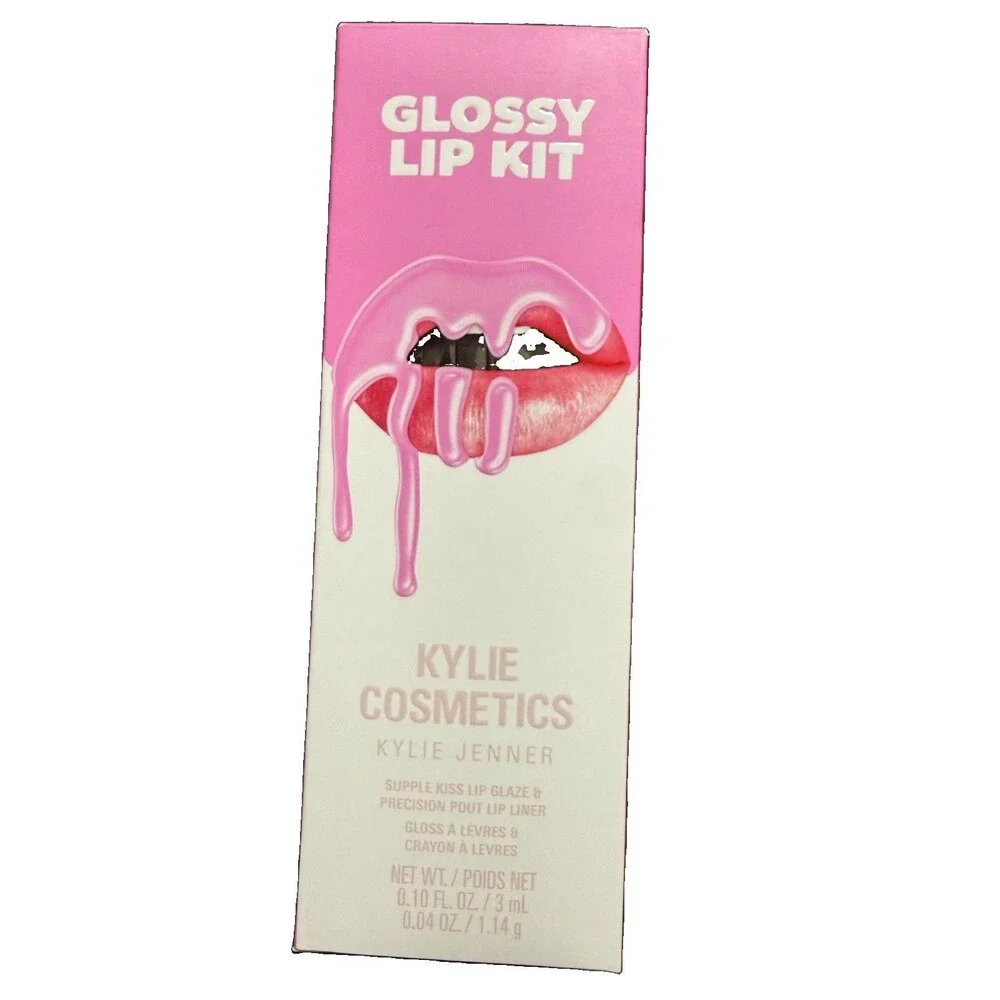 KYLIE COSMETICS Candy Pink 811 LIP Glaze Lip Liner Kit GLOSSY